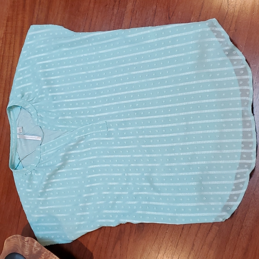 LC Lauren Conrad split neck blouse